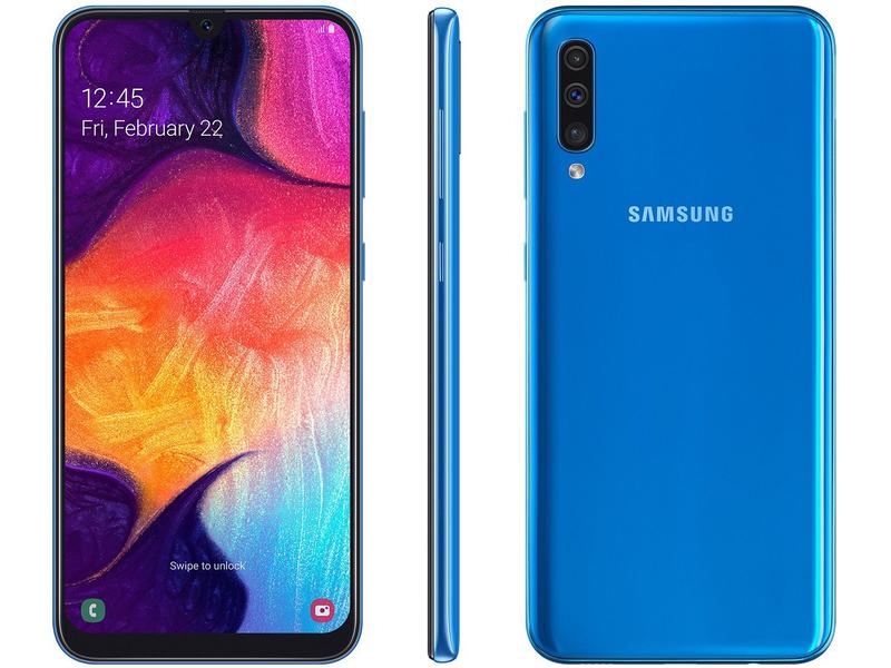 Smartphone Samsung Galaxy A50 128GB Azul 4G - 4GB RAM Tela 6,4